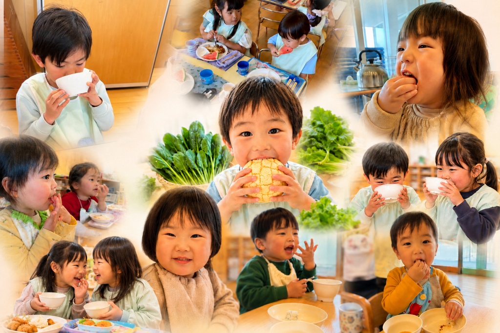 うんちが変わる。こどもの未来が変わる。毎日の給食からいいうんちを育てています。
